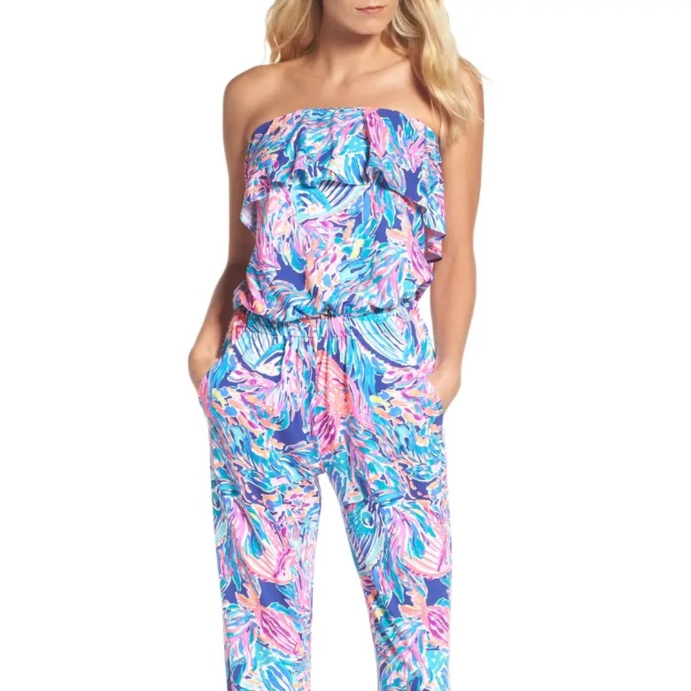 NWT Lilly Pulitzer Ailsie Strapless Jumpsuit